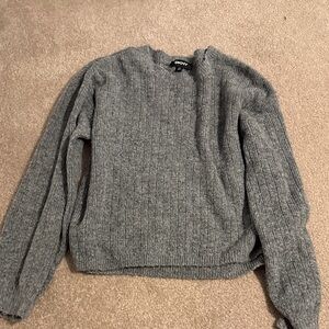 DKNY Heather Gray Women's Crew Neck Sweater